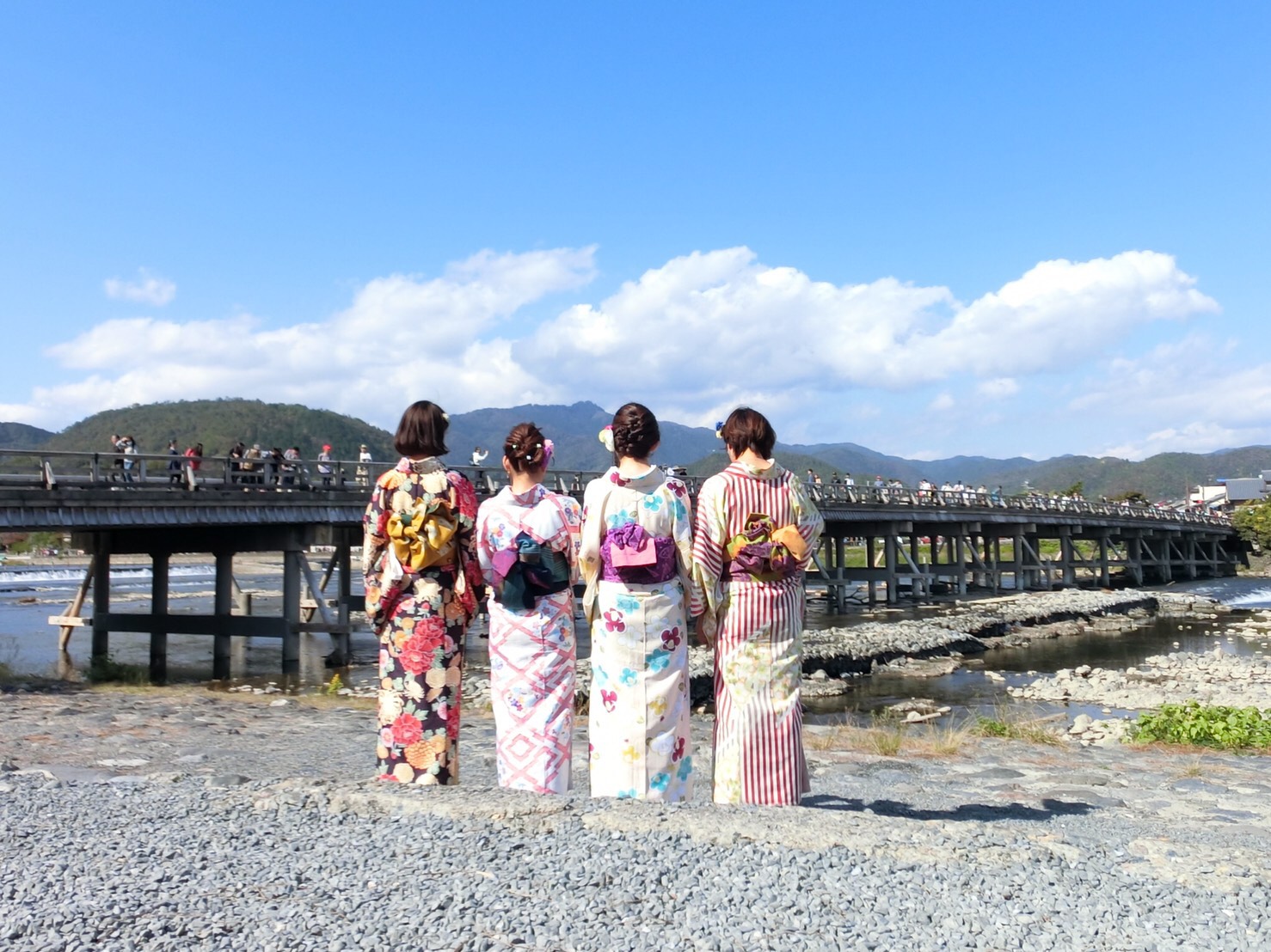 嵐山、渡月橋