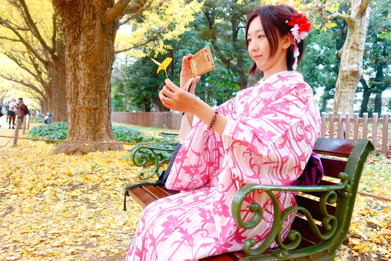 いちょう並木と…♡