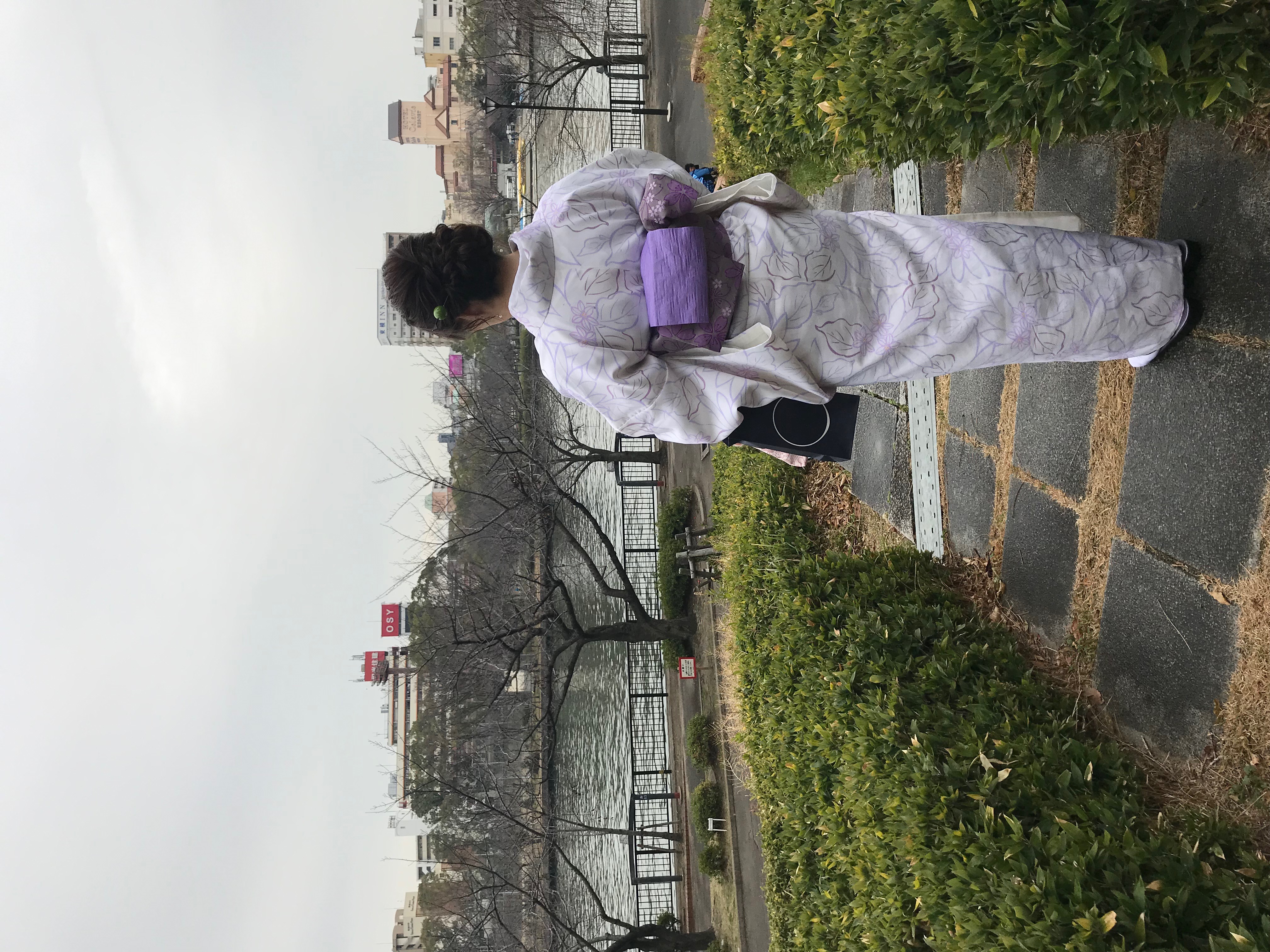 着物で大阪観光へ(*^^*)