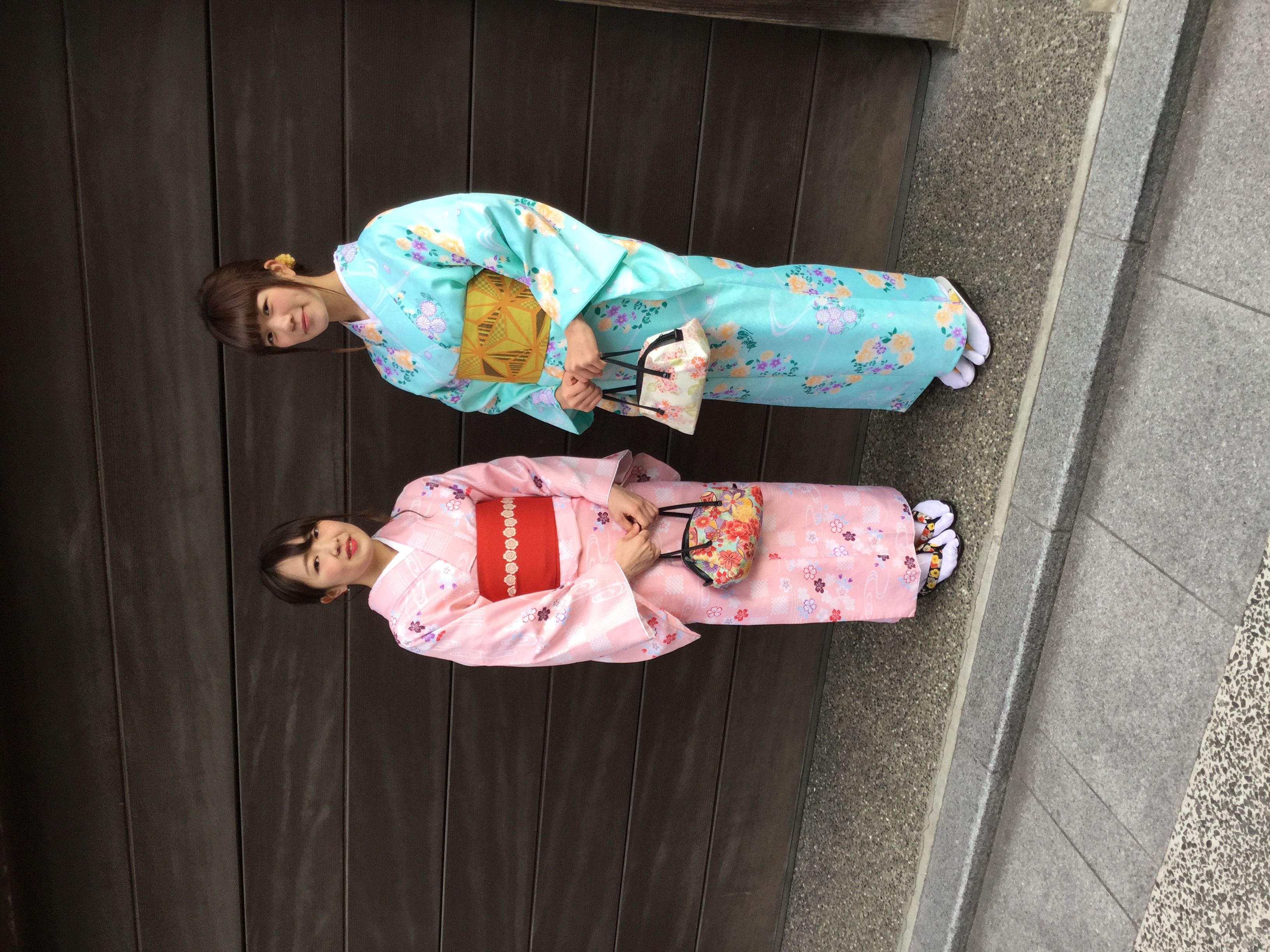 寒い日も着物で