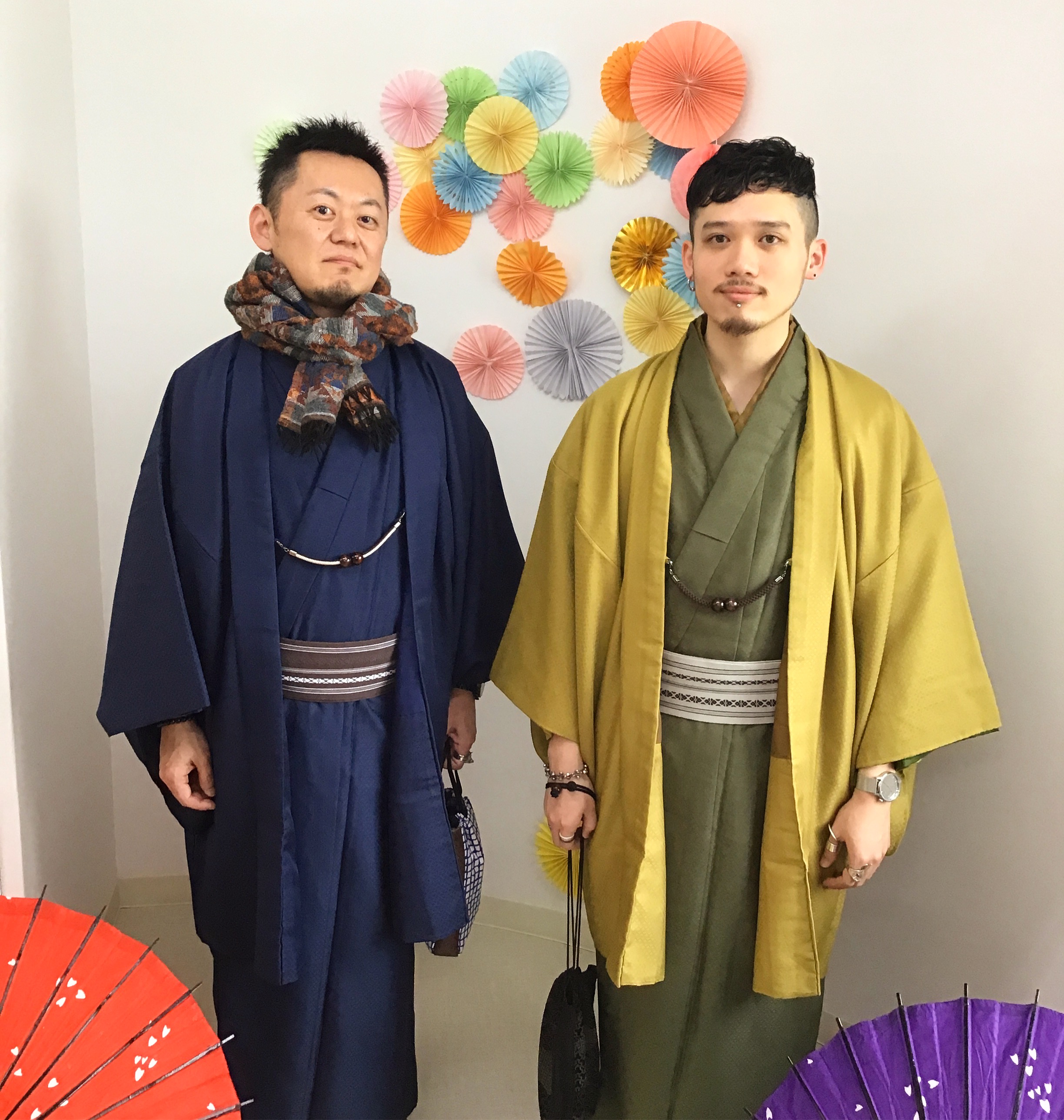 お洒落な2人♪(´ε｀ )