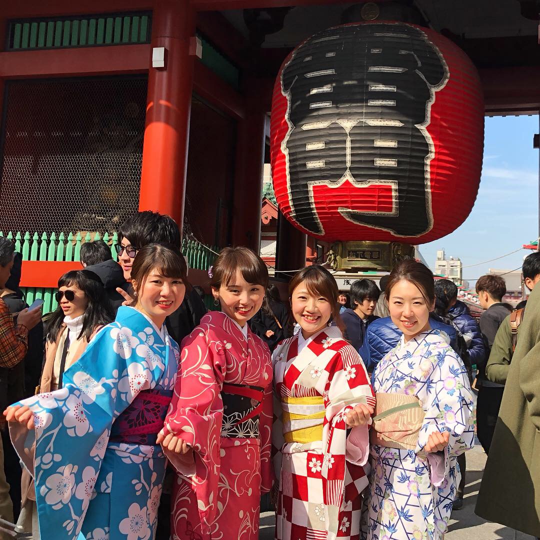 浅草で着物女子会！