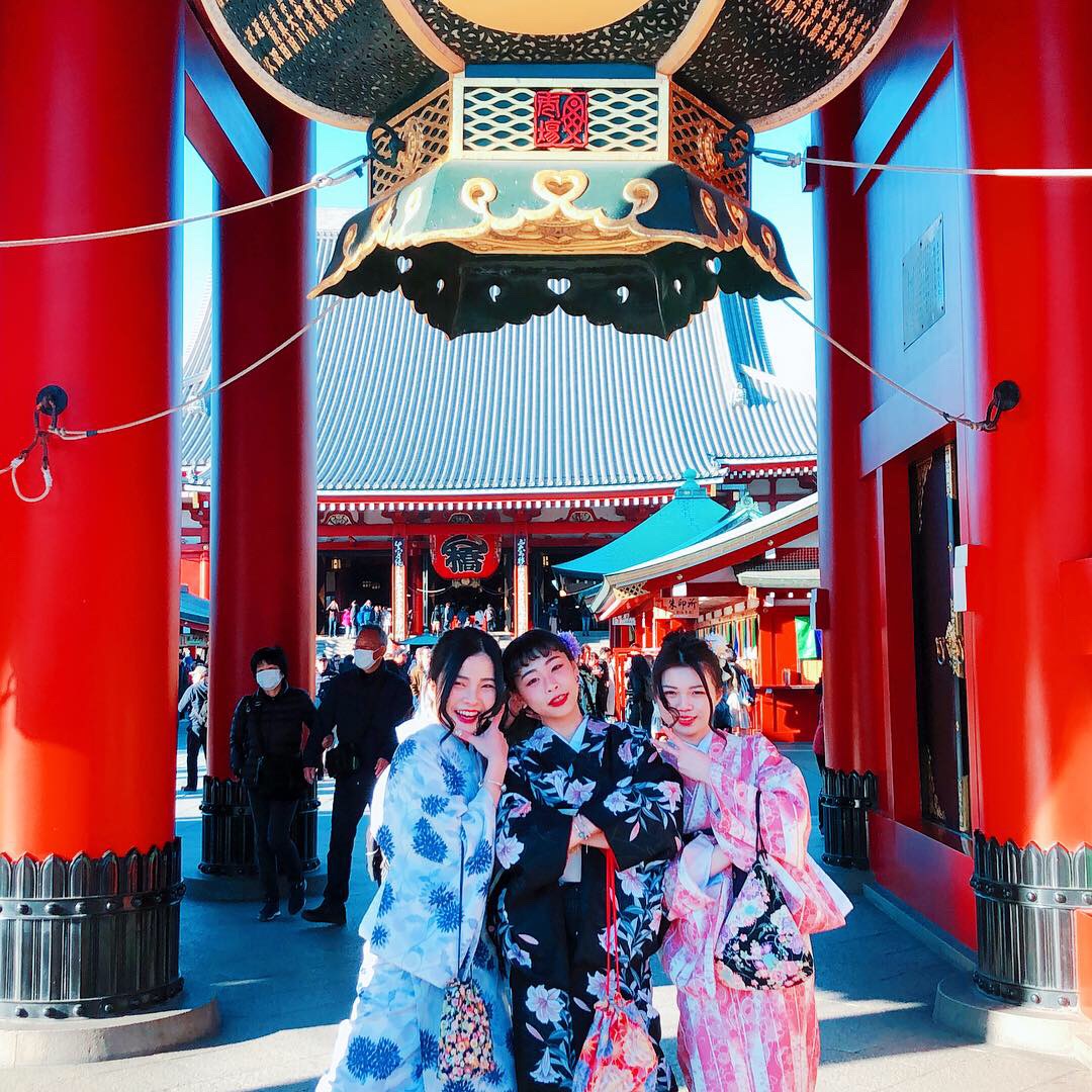 浅草寺はどこで撮っても写真スポット♡