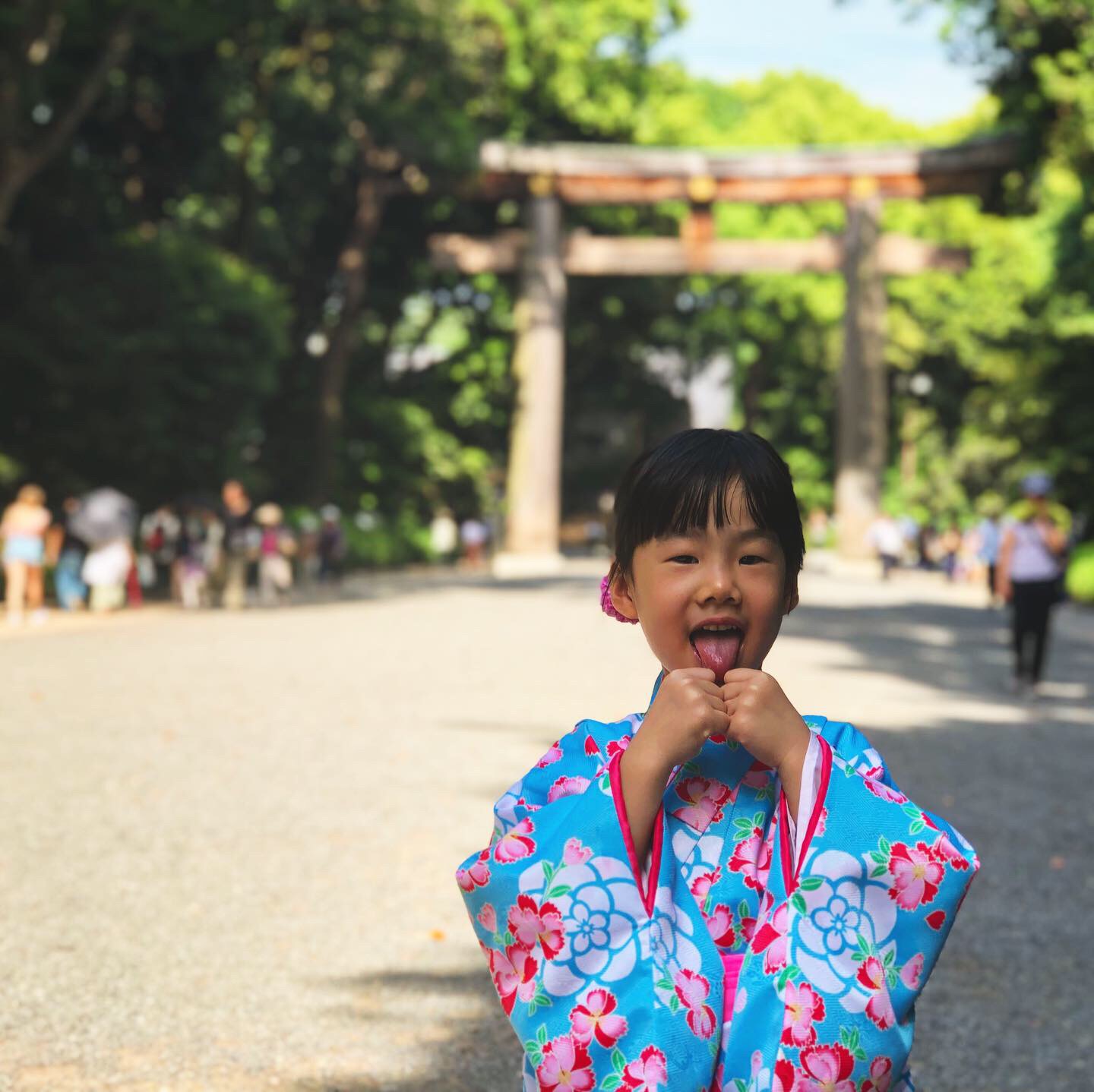 浴衣で明治神宮♡
