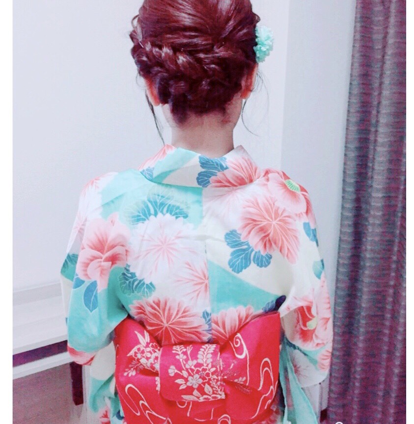 浴衣のお写真頂きました。