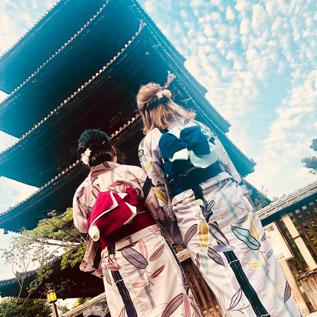 浴衣で双子コーデ｡♥｡･ﾟ♡ﾟ･｡♥｡･ﾟ♡ﾟ･｡♥｡