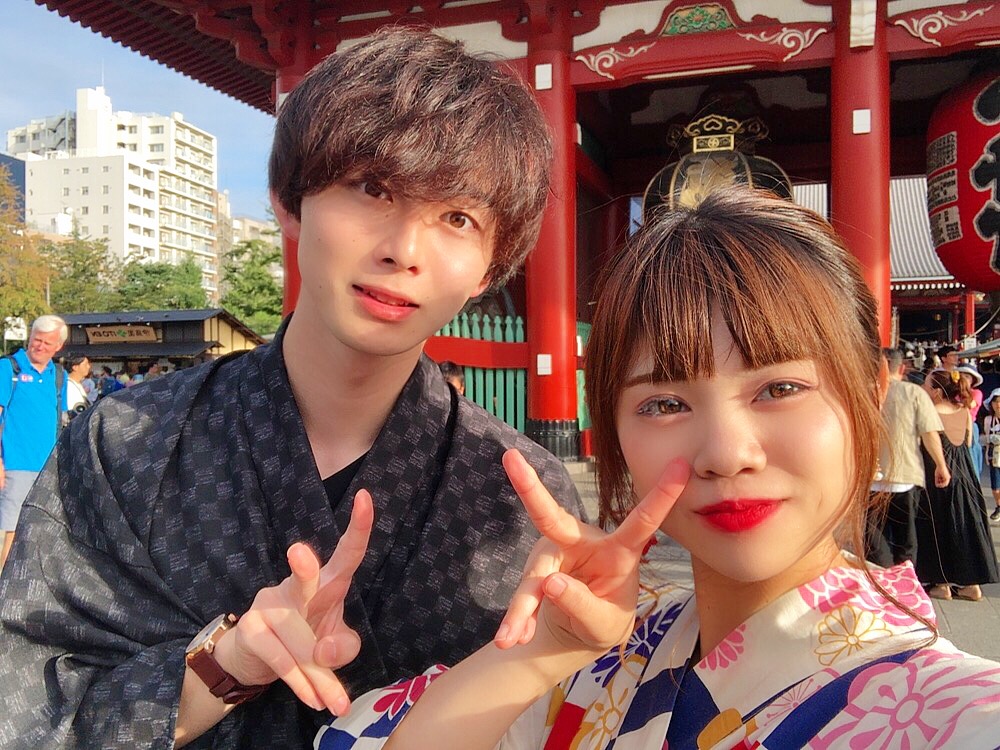 浅草をおしゃれにお着物で(*´꒳`*)