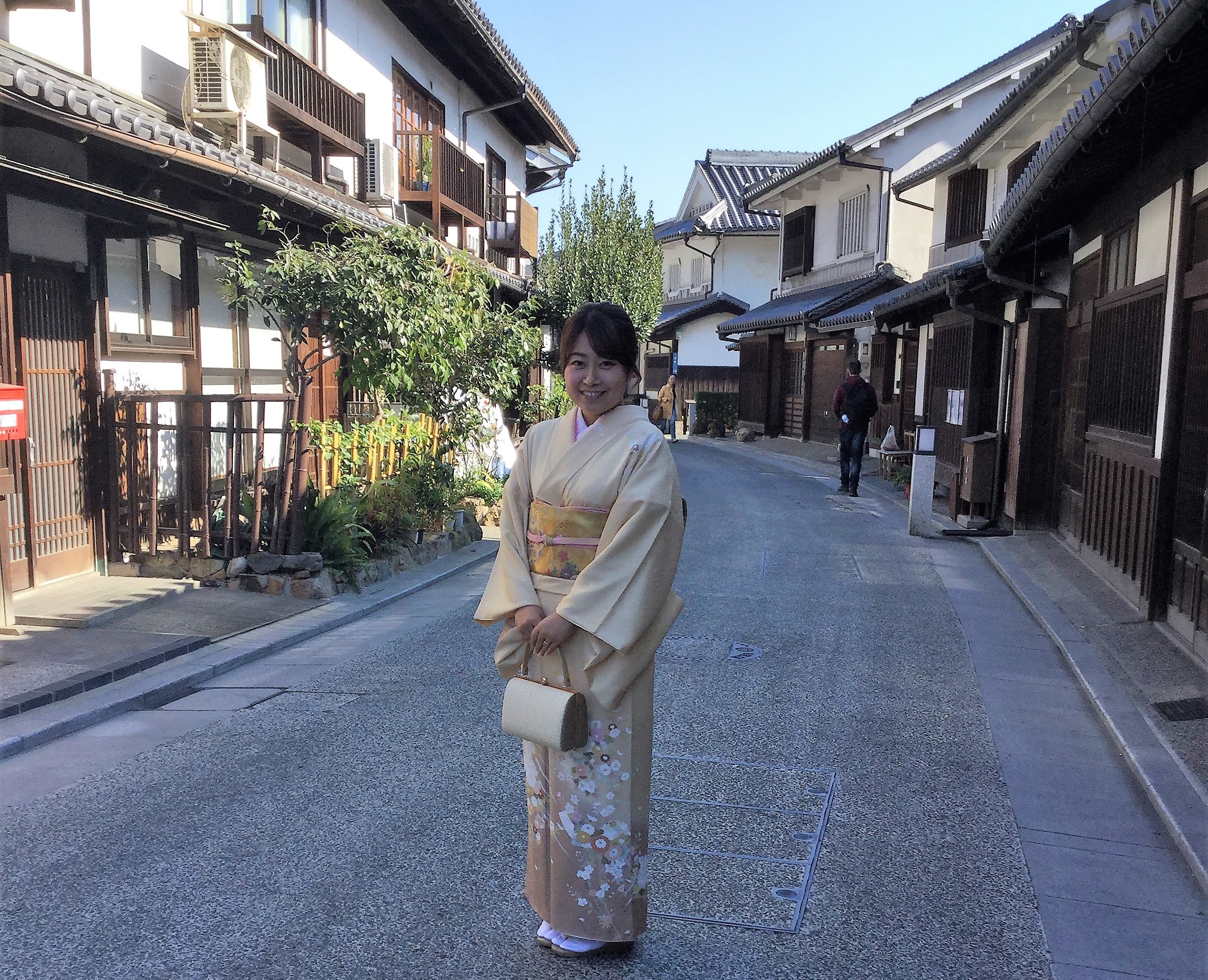 静かな、美観地区です。