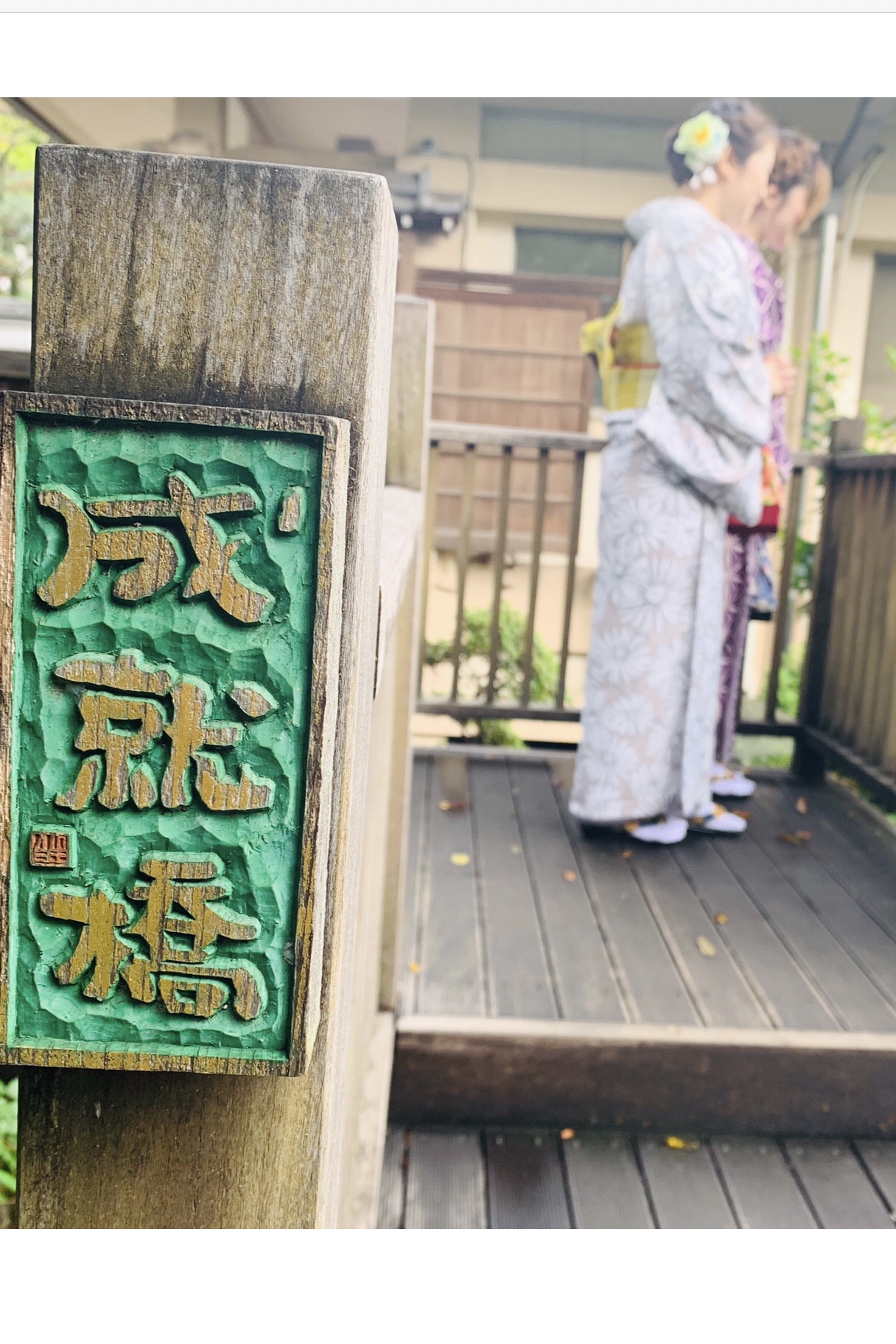 橋を渡って(*≧∀≦*)