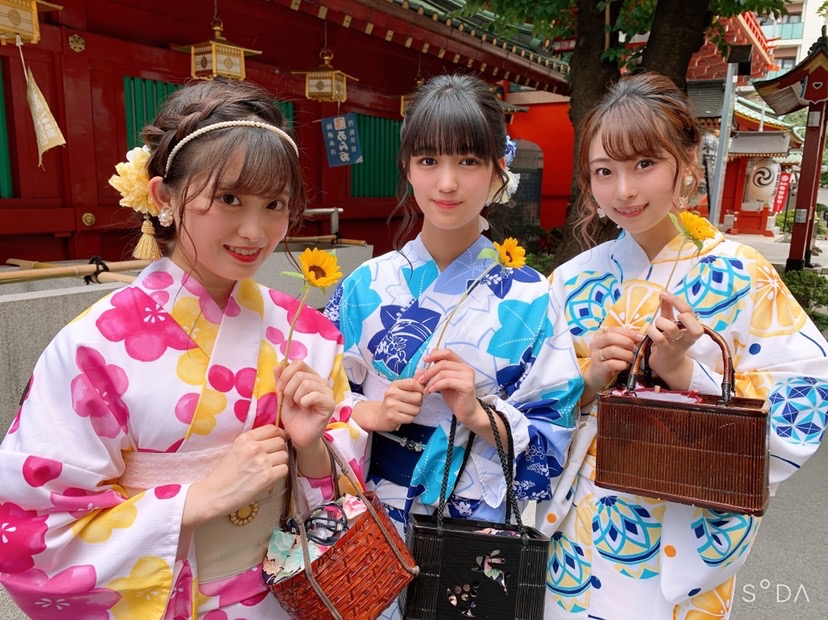 可愛い浴衣姿で♡