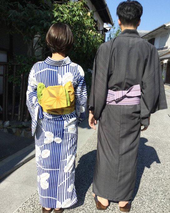 浴衣を着てみる^^
