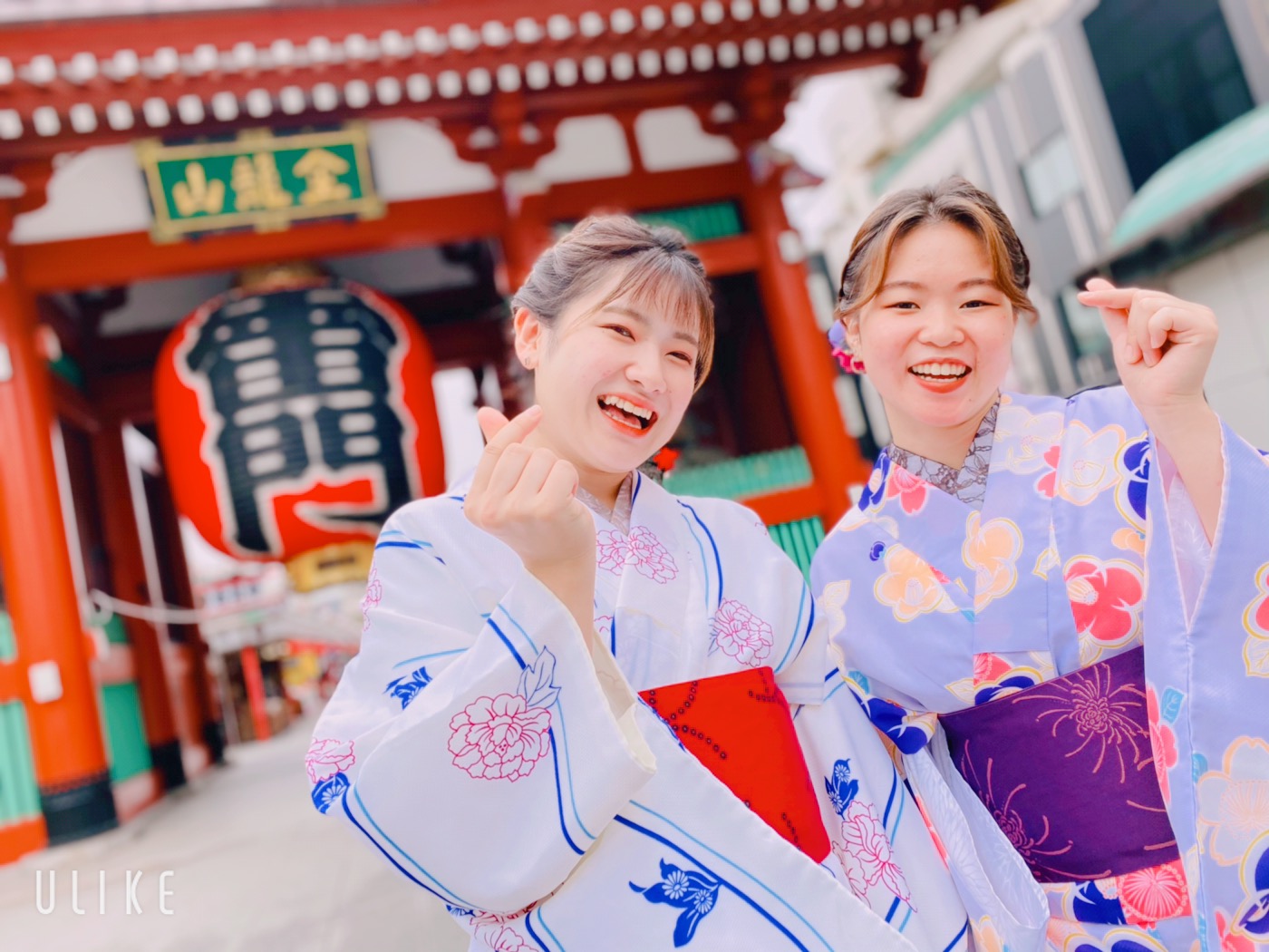 雷門の前でパシャり♡