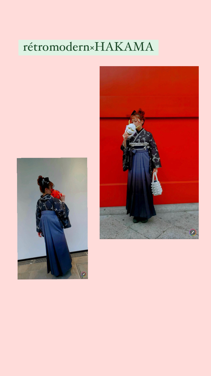 シックにレトロモダンな袴STYLE〜(๑・̑◡・̑๑)