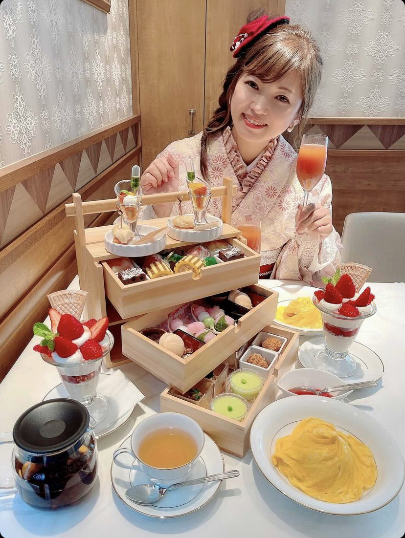 訪問着×Afternoon tea♡