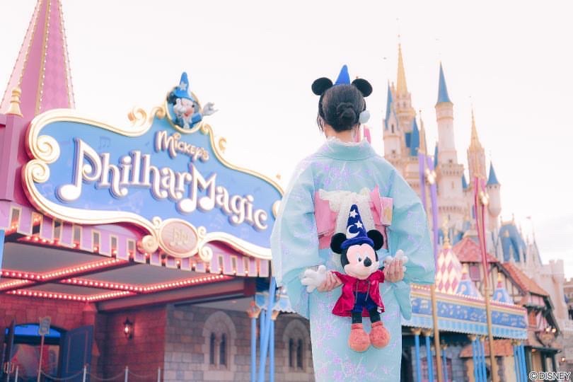 Disney×レトロ浴衣♡