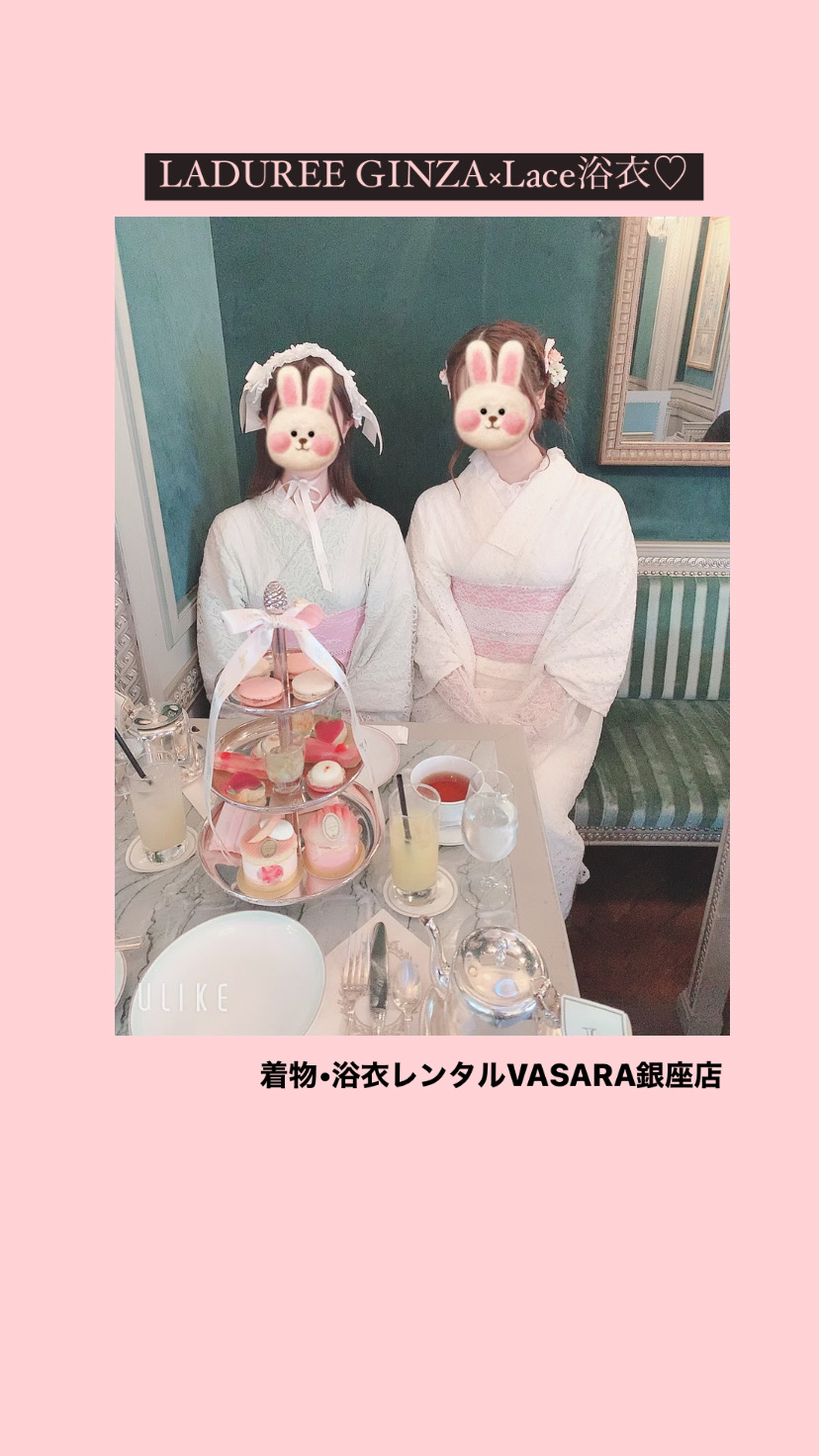 LADUREE GINZA ×Lace浴衣♡