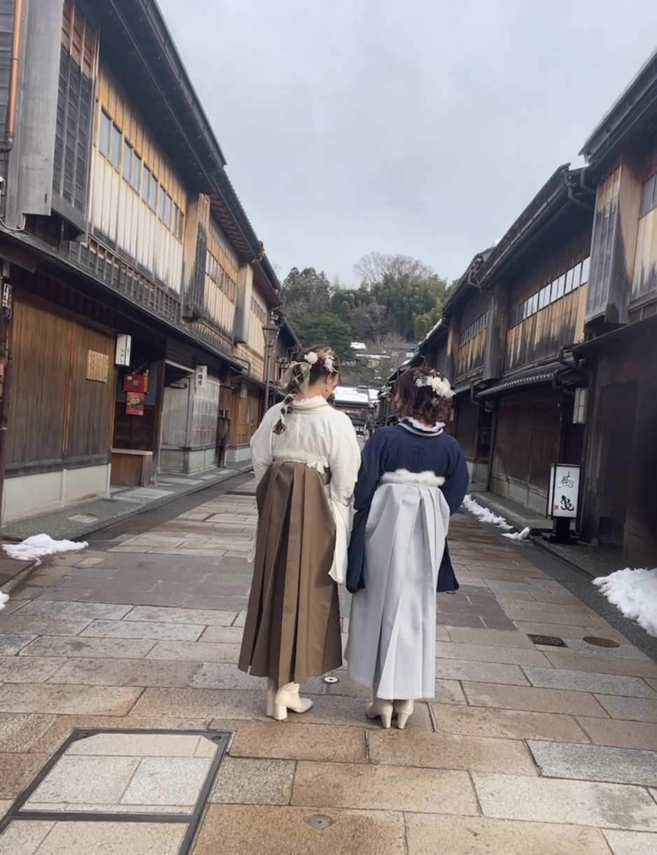 袴で町歩き♡♡