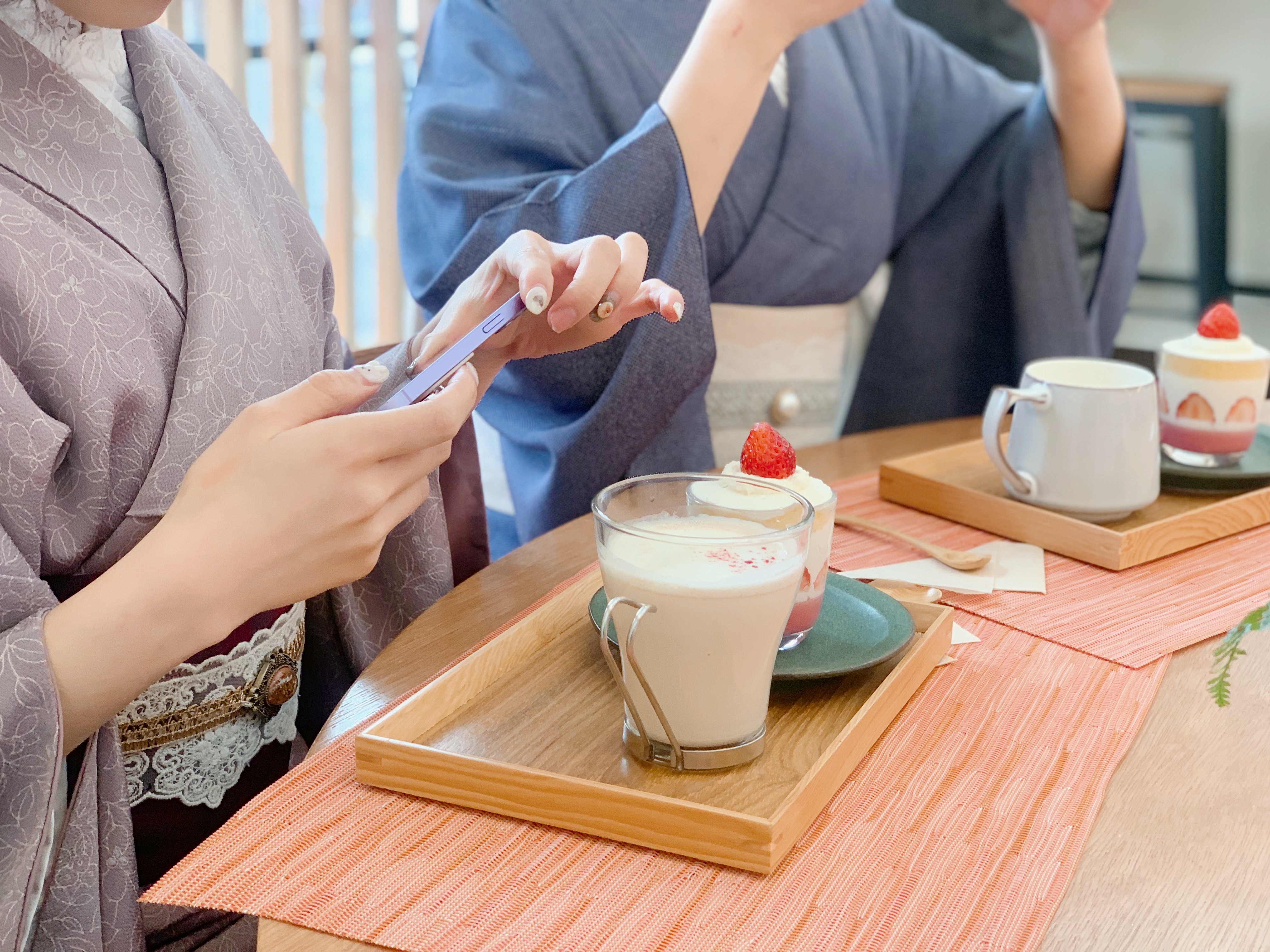 お茶を着物で✳︎