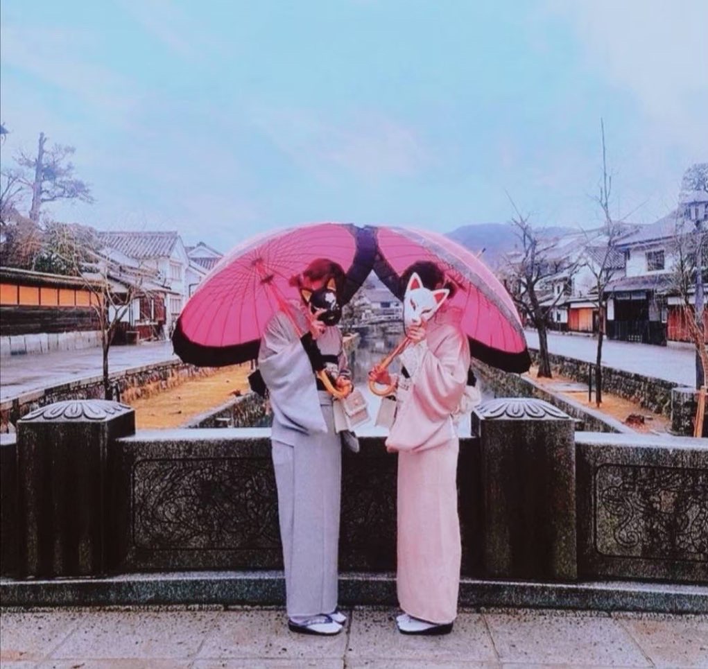 雨の日でも着物を楽しめます♡
