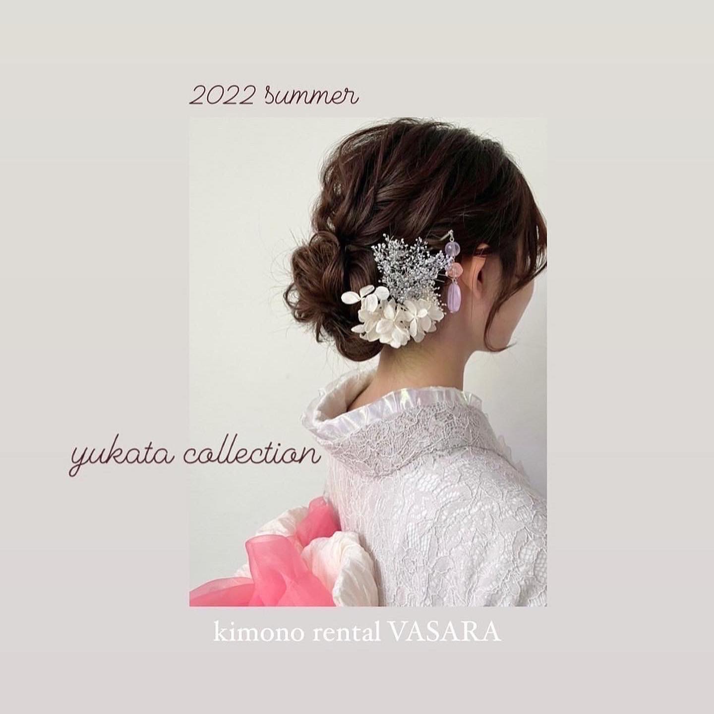 ヘアセットも華やかに♡