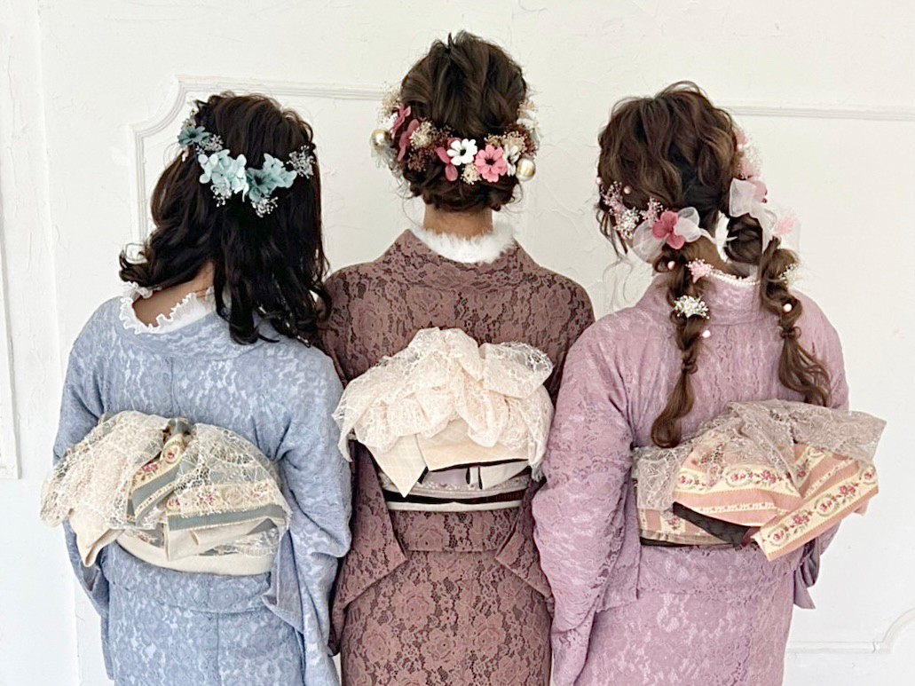 可愛いヘアセットもお任せください♡