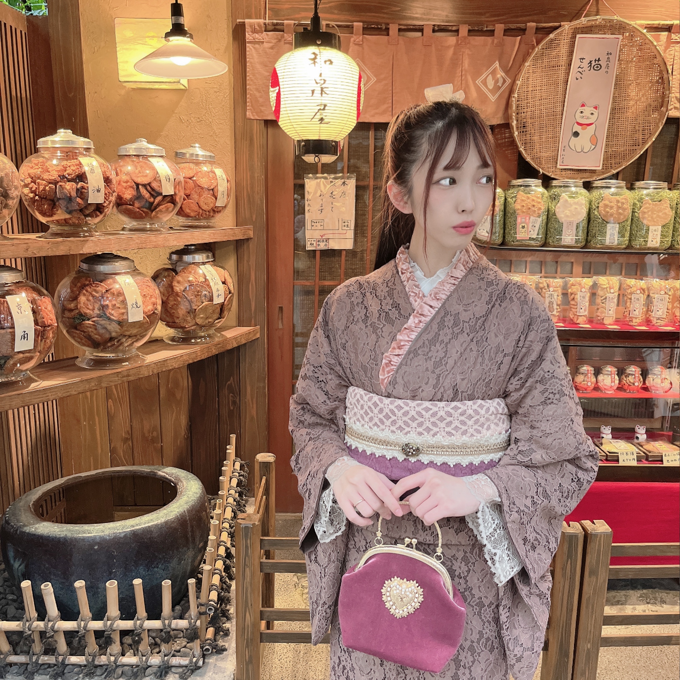 可愛くレースコーデ♡