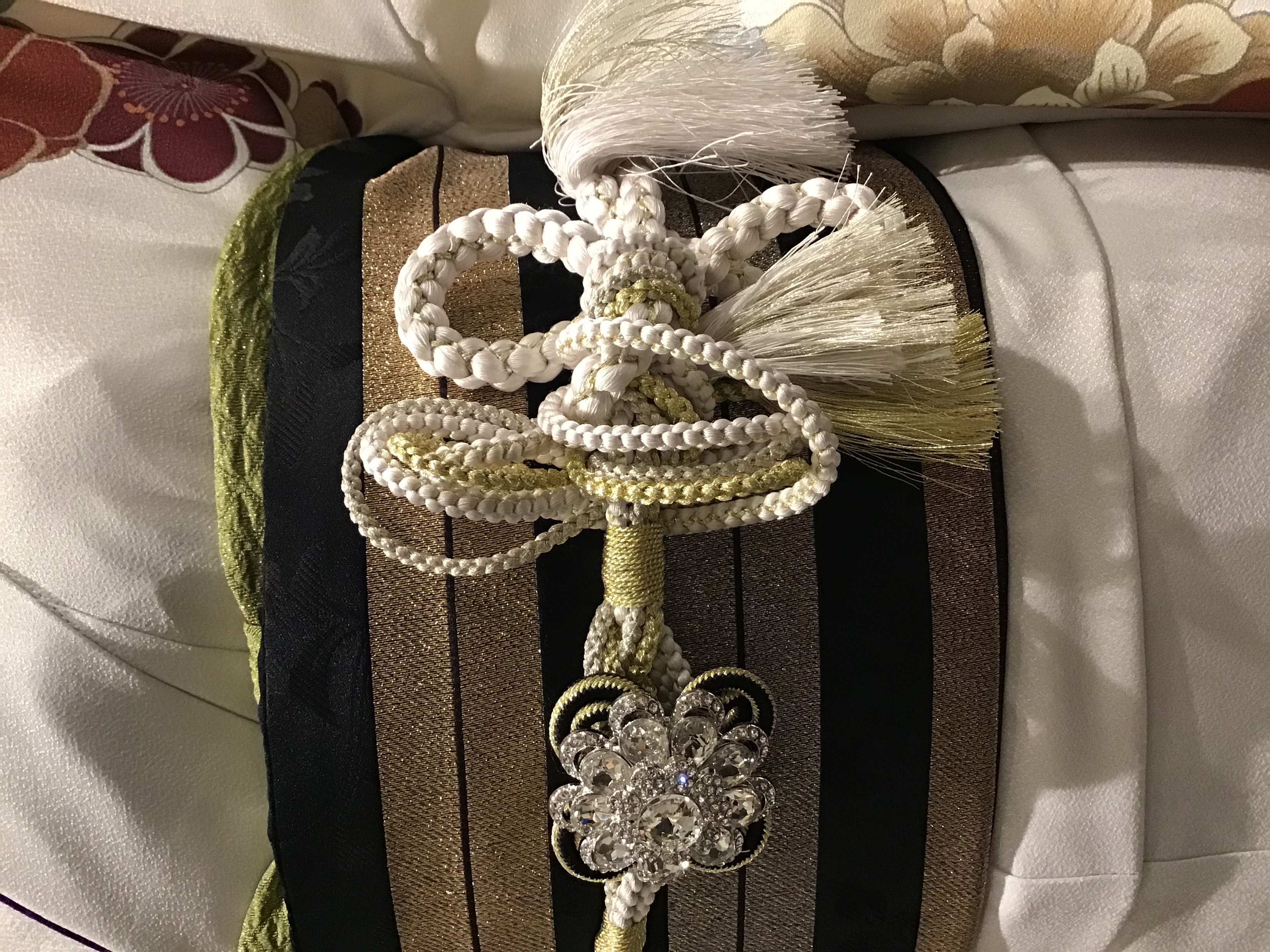 帯締めも可愛いく！