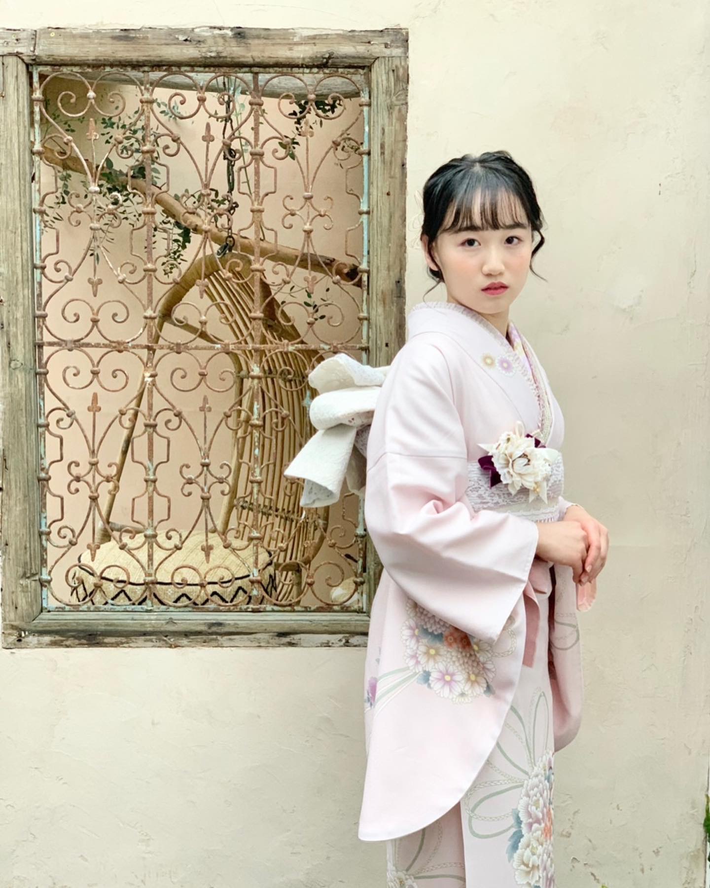二尺袖♡で初詣♡
