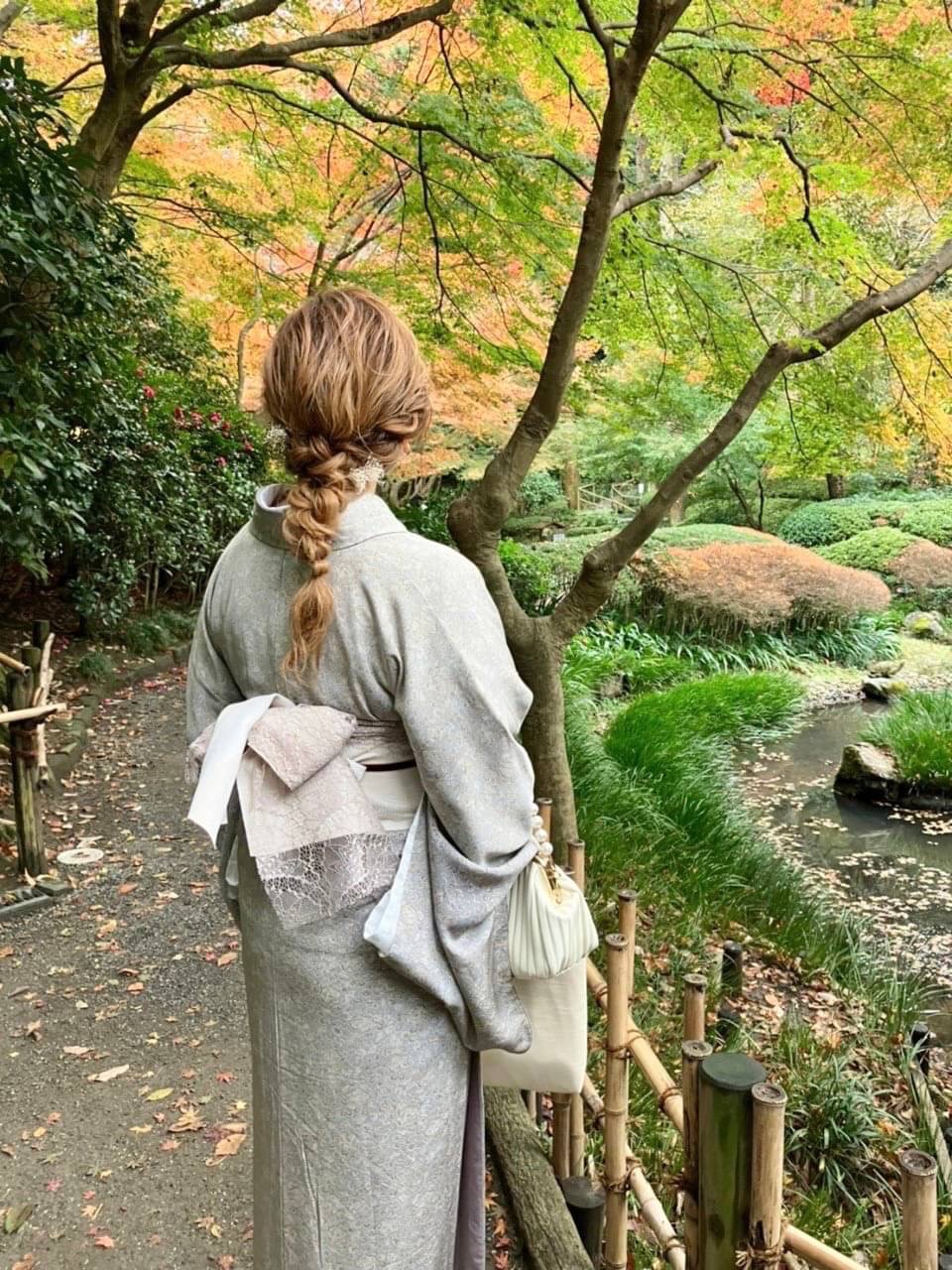鎌倉紅葉×着物 〜レトロモダン〜