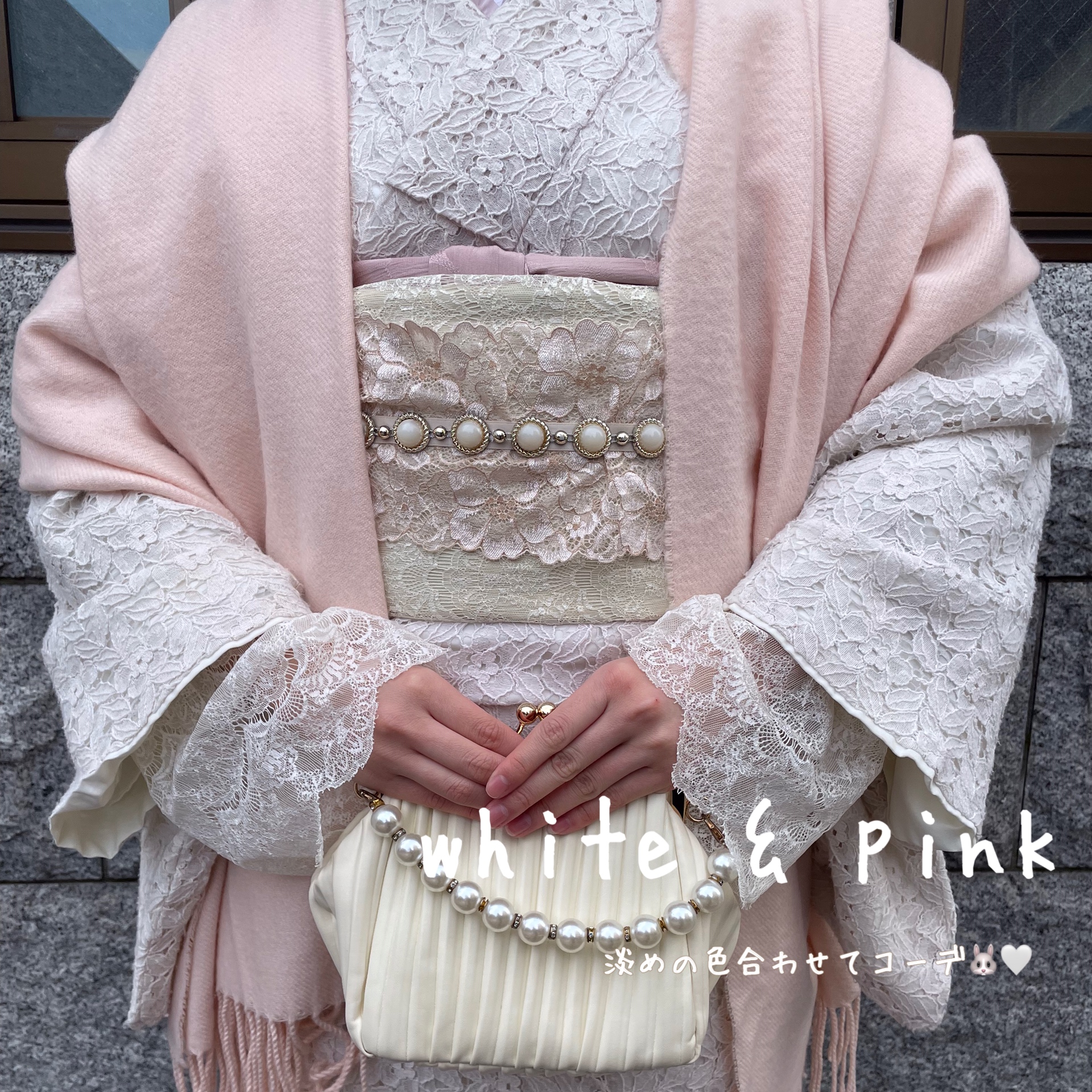 ショールで温かく♡
