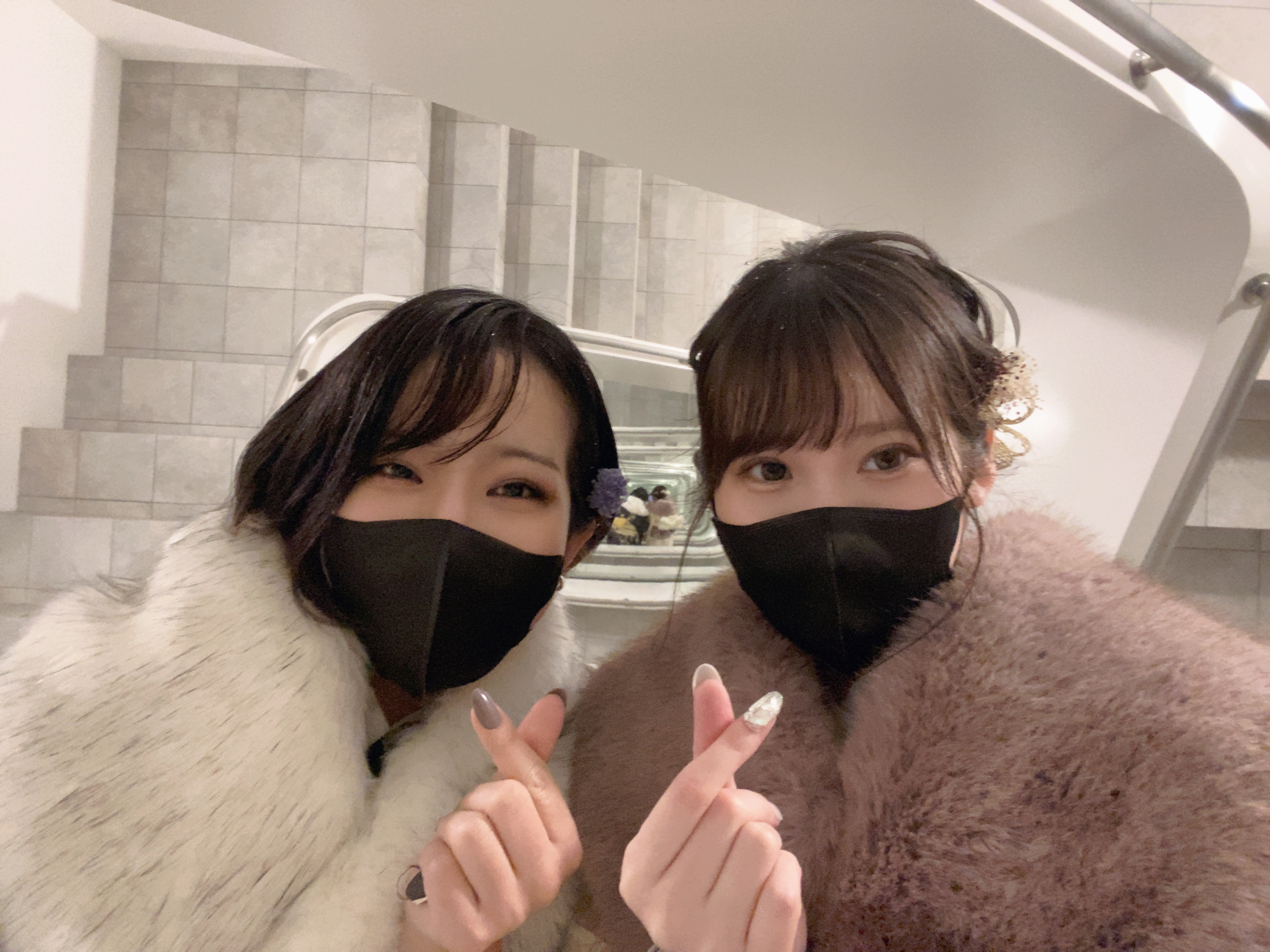 寒い金沢もファーで暖かく✨