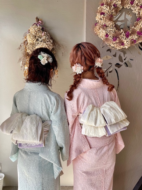 鎌倉駅前着物レンタル 学割プランにレース着物が追加されました♡