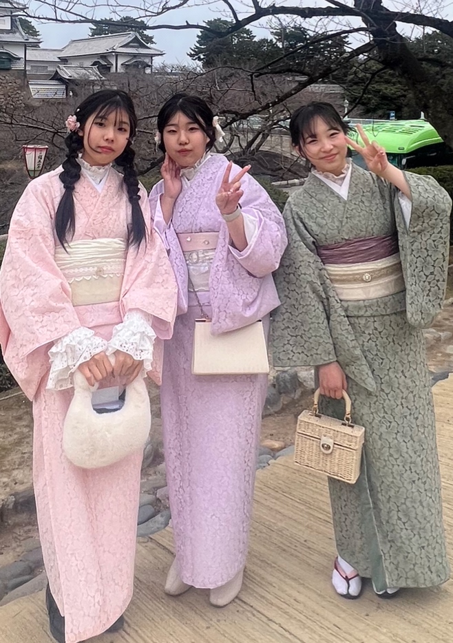 金沢兼六園店♡レース着物