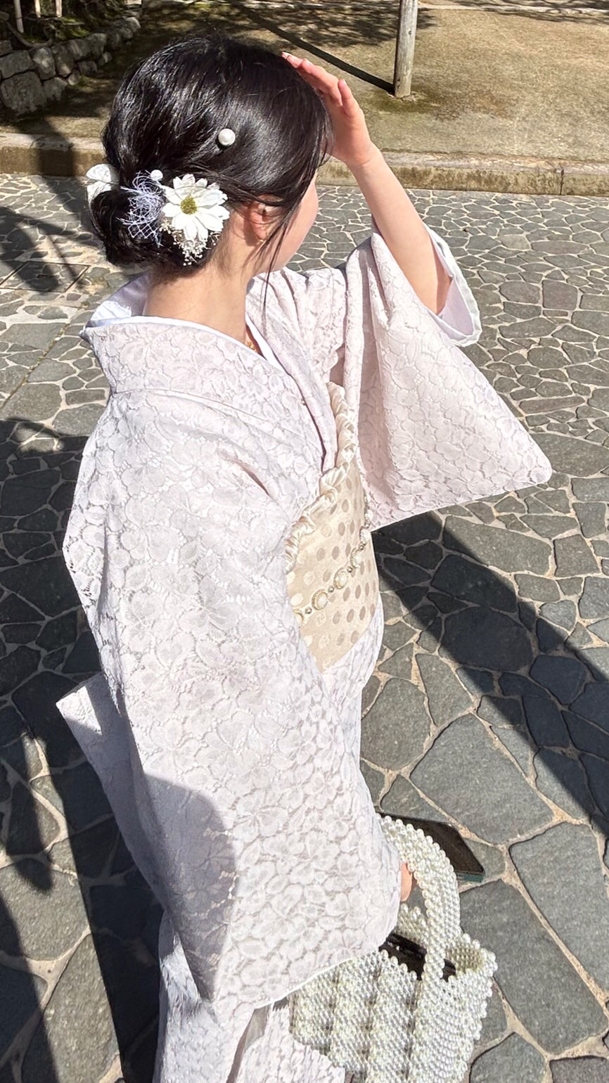 金沢兼六園店♡レース着物